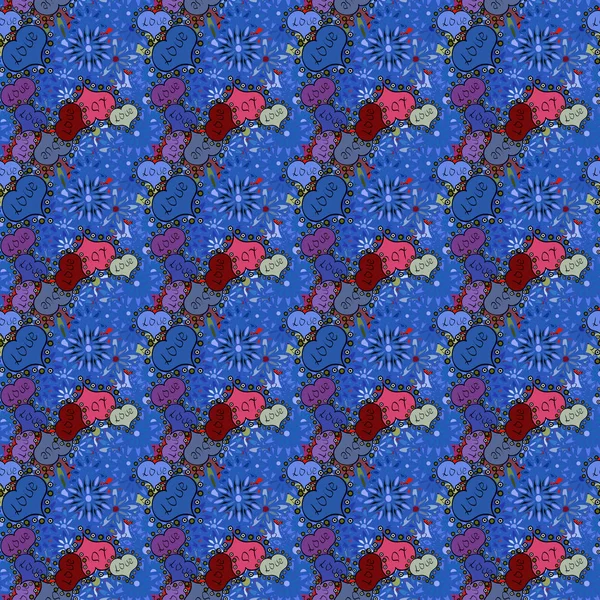 Éléments Couleurs Bleu Noir Violet Sur Fond Modèle Vectoriel Pour — Image vectorielle