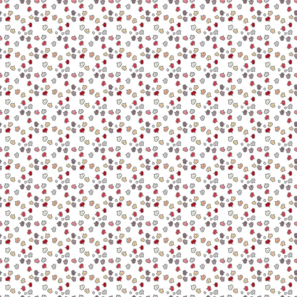 Bílé Šedé Růžové Texturované Nátěry Srdíčka Vektorové Objekty Izolované Bílé — Stockový vektor