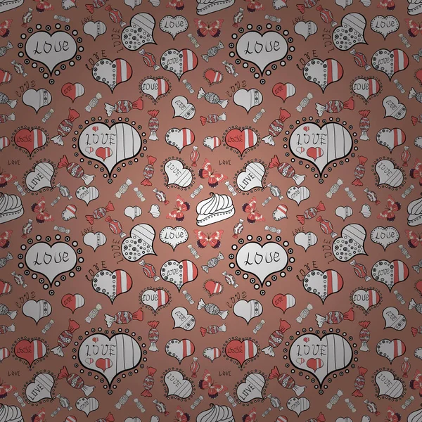Valentine heart love seamless pattern with heart. Heart pattern. Seamless vector love background.