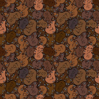 Tasarlanmış kroki kalp seviyor. Kahverengi, siyah ve beyaz grunge kalplerin sorunsuz. Sevgililer günü kartı sevgi kalpleri. Tipografi yazı poster. Şirin elemanları ile tasarım seviyorum. Vektör kalp.