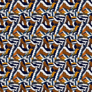 Vektör çizim. Şirin Doğum günü arka plan üzerinde siyah, beyaz ve kahverengi. Cupcake seamless modeli. Kağıt ambalaj. Tatlılar arka plan tasarım.