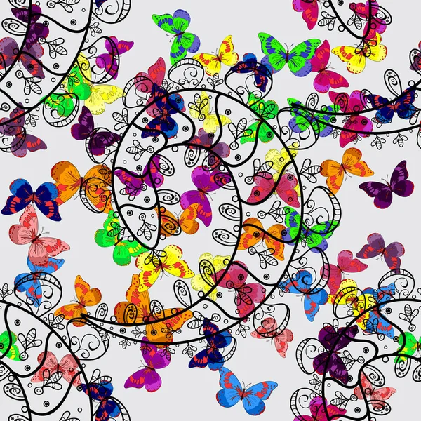 Vektör çizim. Gri, siyah ve sarı renkler renkli mandala. Zengin etnik seamless modeli geometrik tasarım çizgili. Mandala stili.