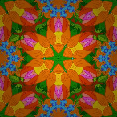 Soyut motif arkaplanı. Ultraviyole kumaş deseni. Vektör çizimi. Kusursuz desen.