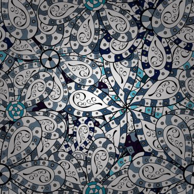 Vintage anahat illüstrasyon. Çiçek beyaz, siyah ve tarafsız seamless modeli. Vektör çiçek baskı. Vektör ihale kumaş deseni.