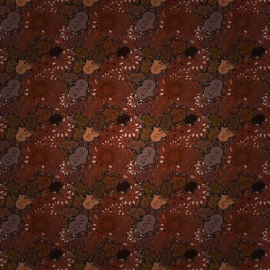 Valentine': s gün baskı, Dikişsiz el el sanatları etkileyici mürekkep tipografi desen. Vektör. Seviyorum. Hipster funky boyalı stil doku kahverengi, siyah ve nötr renkler.