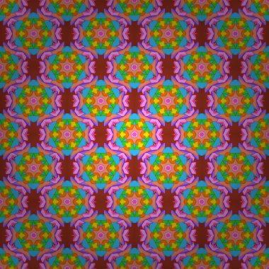 Tasarım ve hediye paketleme kağıt, tebrik kartları, afiş ve posterler tasarım. Karalamalar desen. Dikişsiz desen arka şirin plan. Turuncu, pembe ve mavi renkler. Vektör çizim.