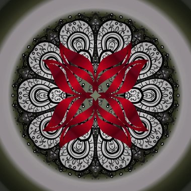 Vektör süsleri, arka plan. Soyut süs süs desenle. Mandalalar ile dekoratif desen.