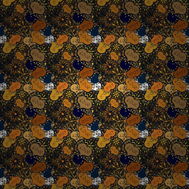 Gri, siyah ve sarı suluboya kalp desen. Renkli suluboya romantik doku. Vektör çizim. Dikişsiz desen suluboya sorunsuz arka plan kalpler.