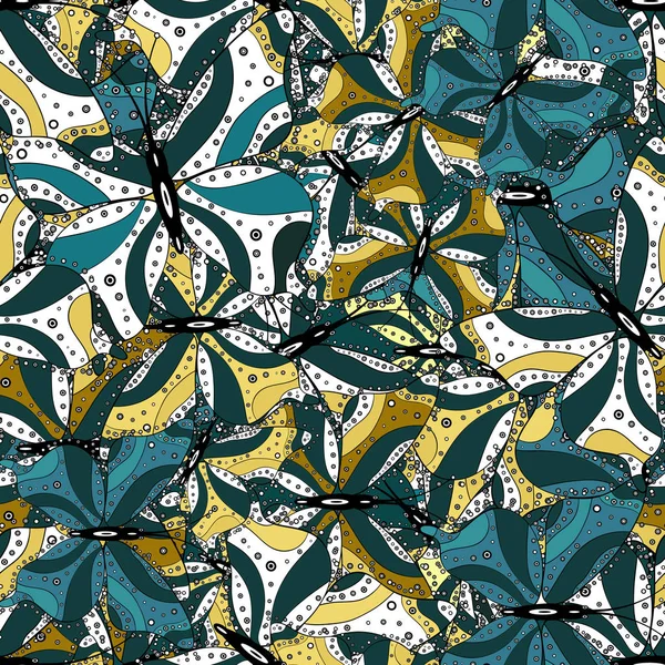 Acuarela Colores Mariposas Aisladas Sobre Fondo Verde Blanco Negro Ilustración — Vector de stock
