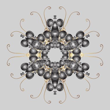 Güzel kar tanesi simgesi. Güzel kar tanesi simgesi web için basit Illustration. Vektör çizim. Renkli arka plan üzerinde izole sevimli kar taneleri.