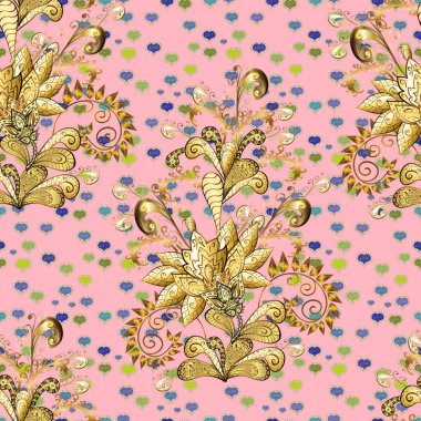 Güzel kumaş deseni. Vektör çizim. Seamless modeli küçük çiçek. Sevimli çiçek arka plan.