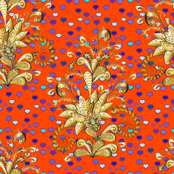 Modern Blommig Bakgrund Fantastiska Sömlös Blommönster Med Ljusa Färgglada Blommor — Stock vektor