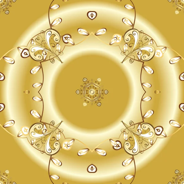 Μπαρόκ Δαμασκηνό Vintage Διακοσμητικά Χρυσή Βασιλική Πολυτέλεια Διάνυσμα Διακοσμητικό Μοτίβο — Διανυσματικό Αρχείο