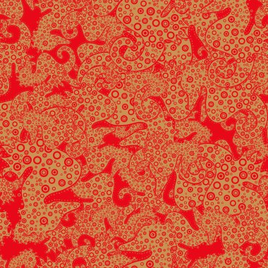 Tasarım ve hediye paketleme kağıt, tebrik kartları, afiş ve posterler tasarım. Sorunsuz varicolored ve turuncu vektör çizim.