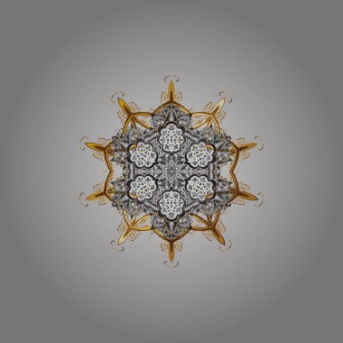 Zentangle zarif kar tanesi. Süslemeler için vektör süsleme, Noel tebrik kartları, davetiye şablonu. Renkli sayfalar.