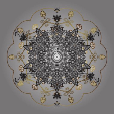 Vektör Noel renkli arka plan ile sevimli kar tanesi. Vektör çizim. Noel kar taneleri arka plan. Şirin desen. Kar taneleri paterni.