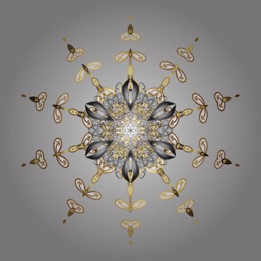 Vektör çizim. Güzel kar tanesi simgesi. Renkli arka plan üzerinde izole sevimli kar taneleri. Basit örnek web için güzel kar tanesi simgesinin.