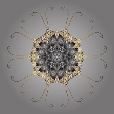 Vektör çizimi. Kar taneli desen. Vektör noel soyut renkli arkaplan ve düşen kar tanesi.