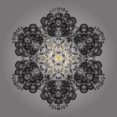 Kartpostal ve poster grafik tasarım için Tekstil, kağıt, ambalaj için sevimli, basit vektör kar taneleri Noel kış arka planları çizilmiş stil ver. Vektör tasarımı. Kış karalamalar el çekilmiş kar tanesi.