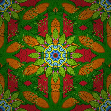 Vektör stili kumaş deseni. Çiçekler suluboya desensiz.