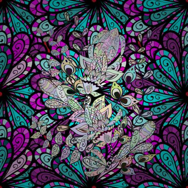 Küçük ölçekli çiçek basit şirin desende. Vektör çizim. Çiçek sorunsuz arka plan Tekstil veya kitap kapakları, üretim, duvar kağıdı, baskı, hediye paketi ve scrapbooking.