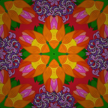 Vektör güzel kumaş deseni. Çiçek arkaplan ile soyut zarafet kusursuz desen.