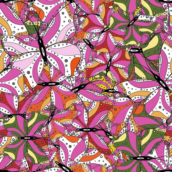 Декор Фона Дизайна Одежды Векторная Иллюстрация Симпатичный Безмордый Рисунок Бабочки — стоковый вектор