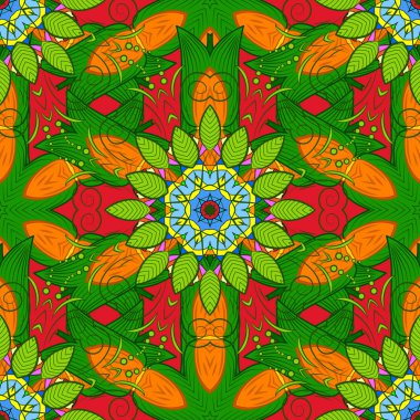 Kusursuz Vintage Çiçek Deseni. Vektör Kalça dokusu deseni.