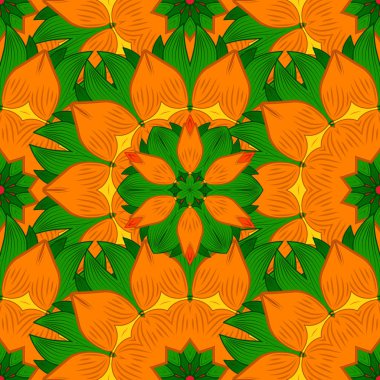 Süs bahar bahçe doku gelişir. Çiçek desenli. Çiçek sorunsuz arka plan. Vektör çizim.