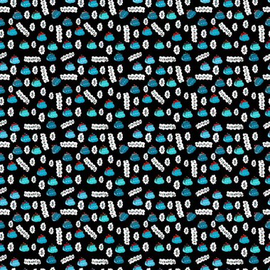 Siyah, beyaz ve mavi arka plan düz öğelerinde. Para simgeleri illüstrasyon. Para simgeler vektör, para simgeler resim.