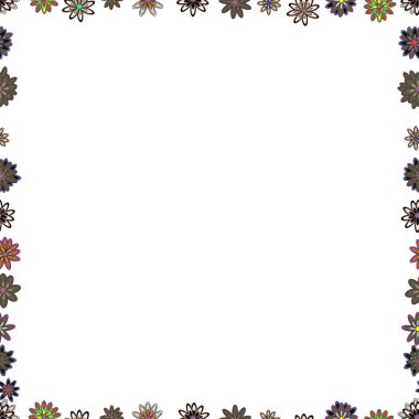 Beyaz, gri ve kahverengi kare kadro dikdörtgen etiket zarif skeçler eller karalama sınır tarafından boyalı boş. Vektör. El çerçeve çizilmiş. Sorunsuz. Vintage doodle kroki resim çerçeve doodle etiketleri.