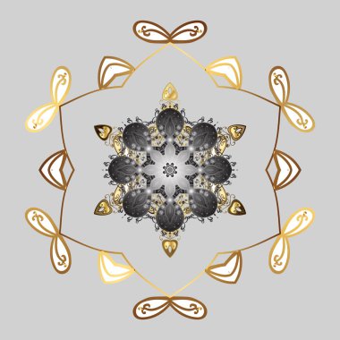 Vektör çizim. Renkler. Tatil tasarım Noel ve yeni yıl moda için yazdırır. Noel şirin arka plan kar taneleri arka plan ile. Altın kar tanesi.