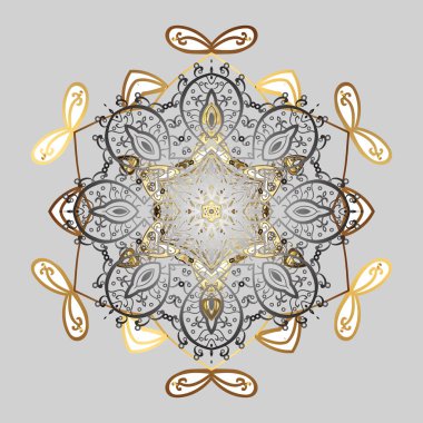 Vektör çizimi. Karalama çizimlerindeki Kar Taneleri ikonu. Kış kar mevsimi Aralık.