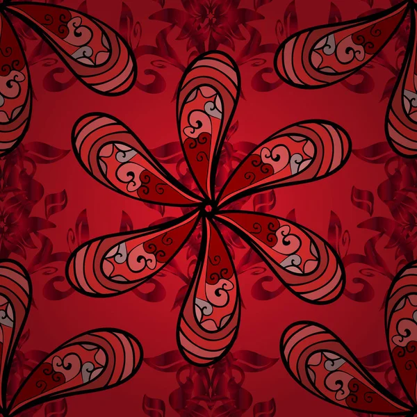 Vektör çizim. Sorunsuz. Sevimli çiçek desenli küçük çiçek.