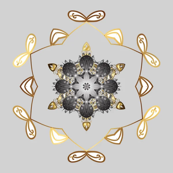 Vektör çizim. Renkler. Tatil tasarım Noel ve yeni yıl moda için yazdırır. Noel şirin arka plan kar taneleri arka plan ile. Altın kar tanesi.