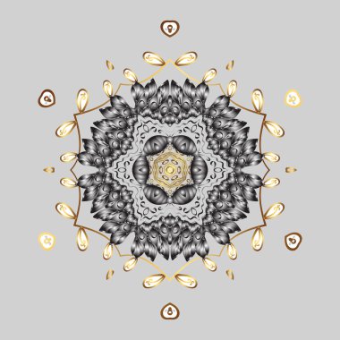 Vektör Noel renkli arka plan ile sevimli kar tanesi. Kar taneleri deseni. Vektör çizim. Şirin desen. Noel kar taneleri arka plan.