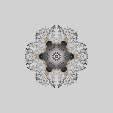 Noel desen kar taneleri arka plan ile. Altın rengi. Vektör çizim. Tatil tasarım Noel ve yeni yıl moda parmak izi.