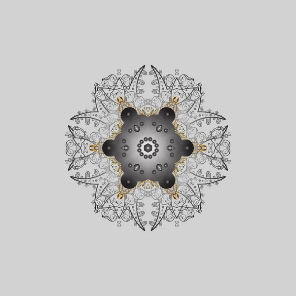 Noel desen kar taneleri arka plan ile. Altın rengi. Vektör çizim. Tatil tasarım Noel ve yeni yıl moda parmak izi.