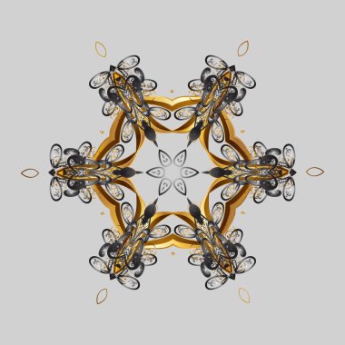 Kar tanesi simgesi, izole. Vektör kar tanesi simgesi. Vektör çizim. Vektör kış kar taneleri renkli arka plan üzerinde. Düz tasarım.