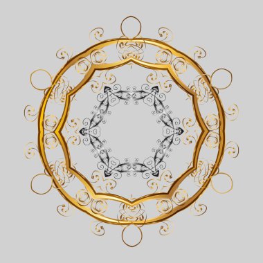 Xmas frost kar pul izole siluet simge. Vektör çizim. Kış altın Noel kar düz kristal öğesi. Hava illüstrasyon buz koleksiyonu. Kar tanesi vektör simge arka plan.