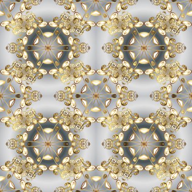 Küçük derinlik-in tarla. Desen gri ve bej renkler altın elemanları ile. Lüks mobilya. Gri ve bej zemin altın trim ile. Klasik tarzda mobilya. Sorunsuz öğe oymacılığı.