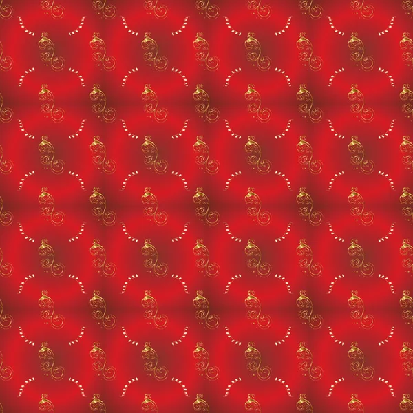 Décoration Décorative Motif Doré Sur Brun Des Couleurs Rouges Avec — Image vectorielle