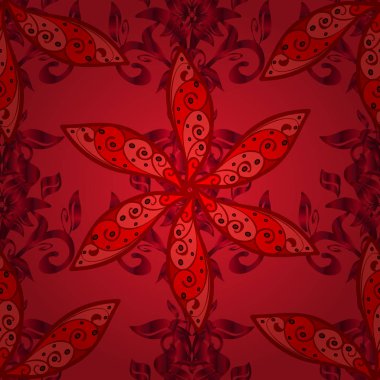 Süslü kumaş deseni. Vektör deseni. Çiçekli, suluboya desenli kusursuz çiçek deseni.