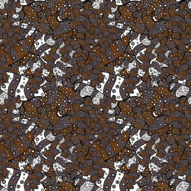 Soyut motif arkaplanı. Vektör çizimi. Ultraviyole kumaş deseni.