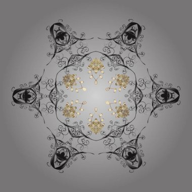 Renkli arka plan üzerinde izole suluboya kar taneleri. Vektör çizim. Kış sembolü. Kış.