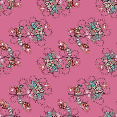 Parlak çiçek kolaj çiçeği çiçek pembe, siyah ve tarafsız. Çiçek Lilyum sorunsuz arka plan. Çiçek tasarım için şaşırtıcı kolaj cennet stili.