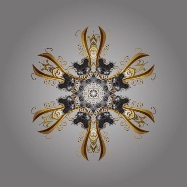 Vektör illüstrasyon. Web için güzel kar tanesi simgesi basit bir illüstrasyon. Güzel kar tanesi simgesi. Renkli arka planda izole sevimli kar taneleri.