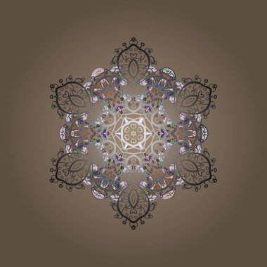 Kış soyut geçmişi. Vector noel soyut renkli arka plan ve şirin kar tanesi. Kar taneli Noel arkaplanı. Vektör illüstrasyonu.