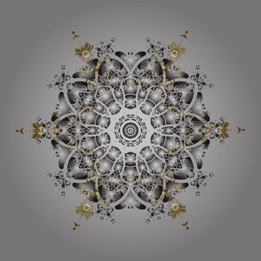 Doodle kroki satırlarındaki kar taneleri simgesi. Vektör çizim. Kışın kar Aralık sezon.