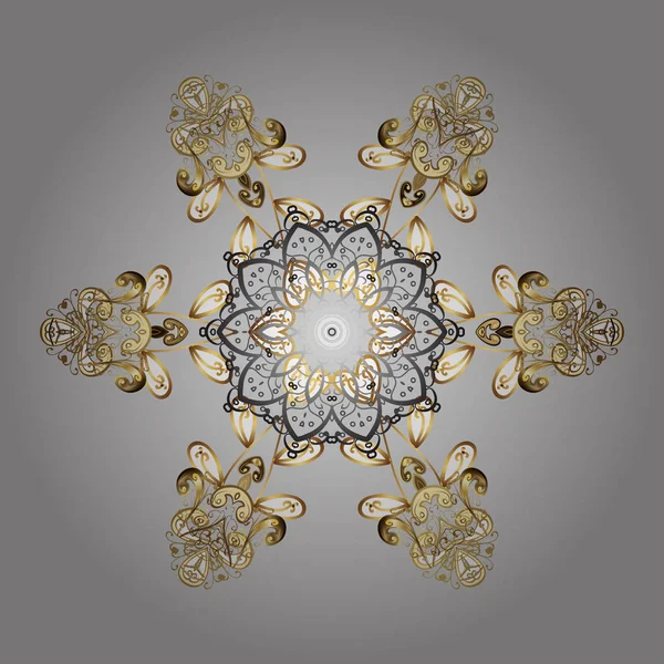 Jolie Conception Vectorielle Abstraite Flocons Neige Nouvel Flocon Neige Icônes — Image vectorielle